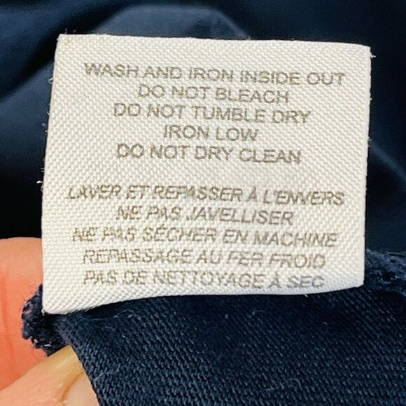 RON DORFF Paris Mens XXL Navy‎ Blue White Stripe 100% Cotton T-Shirt Designer - Picture 6 of 13